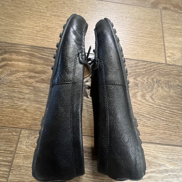 Michael Kors Women's Everett Mocs Black Leather Logo Flats - Picture 8 of 11